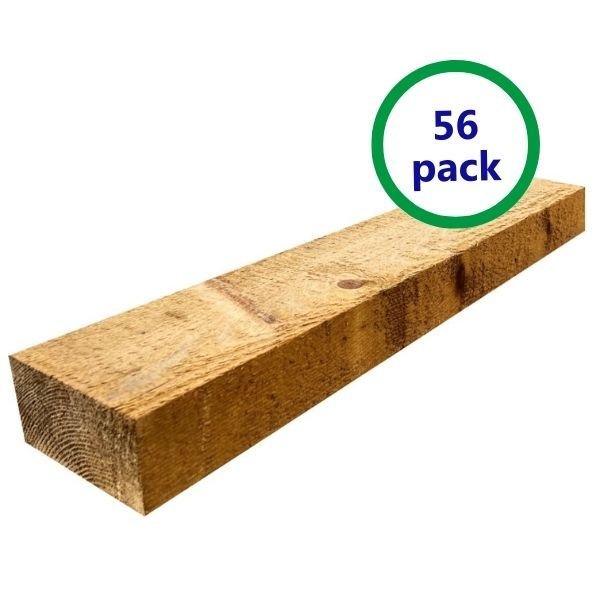 Pack de 56 mini traverses de bois traitées UC3 | 2,4 m x 150 mm x 75 mm – Image 2